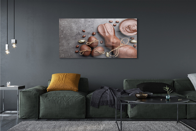 Tableaux sur verre Lapin bonbons au chocolat