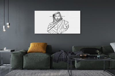 Tableaux sur verre Dessin de jésus