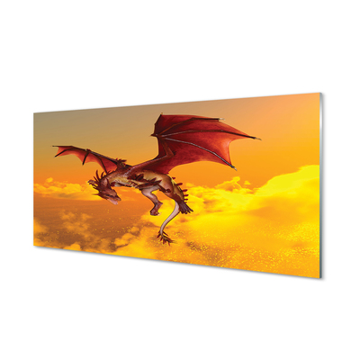 Tableaux sur verre Nuages ​​dragon ciel