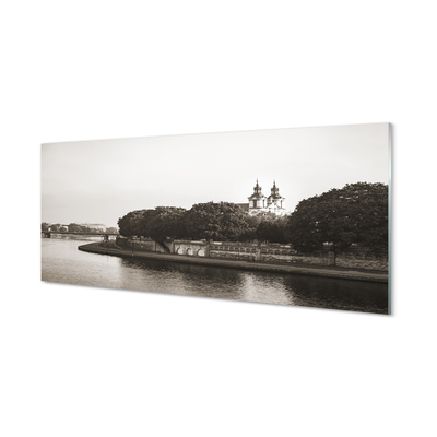 Tableaux sur verre Pont de la rivière cracovie