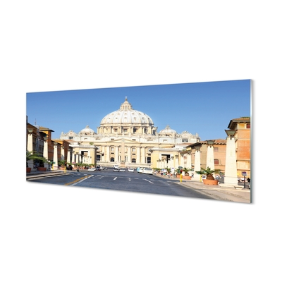 Tableaux sur verre Rome bâtiments cathédrale rues