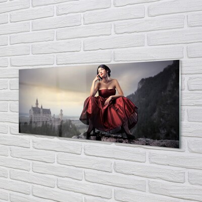 Tableaux sur verre Robe femme up