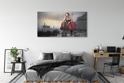 Tableaux sur verre Robe femme up