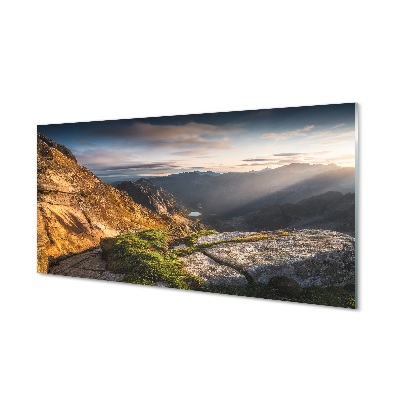 Tableaux sur verre Mountain sunrise