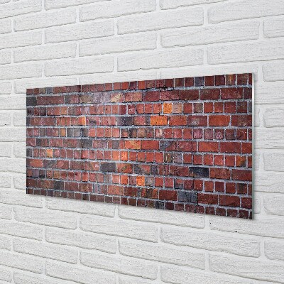 Tableaux sur verre Paroi de mur de briques