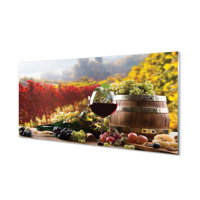 Tableaux sur verre Verre de vin d'automne