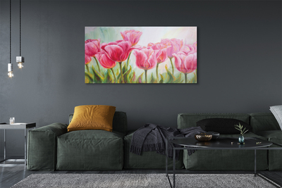 Tableaux sur verre Tulipes images