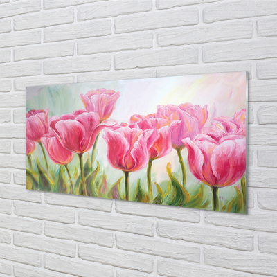 Tableaux sur verre Tulipes images