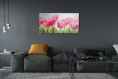 Tableaux sur verre Tulipes images