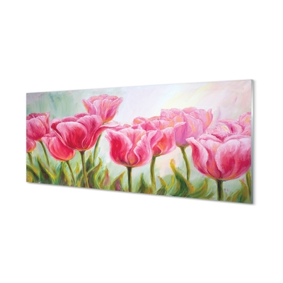 Tableaux sur verre Tulipes images