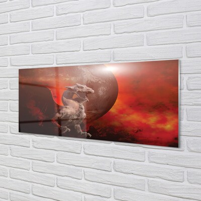 Tableaux sur verre Feu du dragon