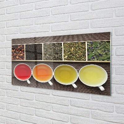 Tableaux sur verre Herbes de thé