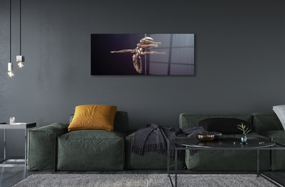 Tableaux sur verre Tuyau de danse femme