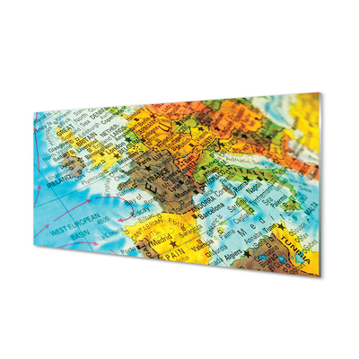 Tableaux sur verre Plan du globe