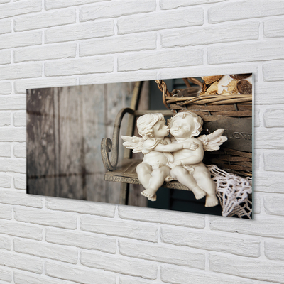 Tableaux sur verre Kissing ange