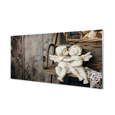 Tableaux sur verre Kissing ange