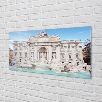 Tableaux sur verre Rome cathédrale fontaine