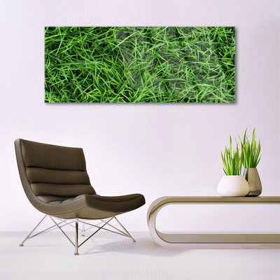 Image sur verre Tableau Herbe pelouse floral vert