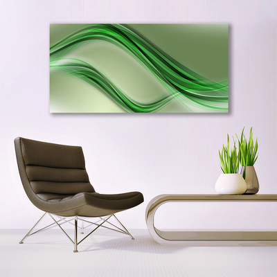 Image sur verre Tableau Abstrait art vert gris
