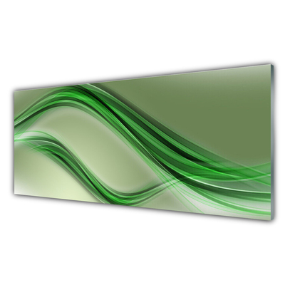 Image sur verre Tableau Abstrait art vert gris