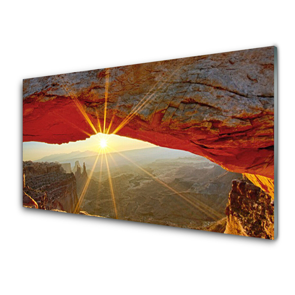 Image sur verre Tableau Grand canyon paysage rouge brun