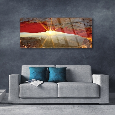 Image sur verre Tableau Grand canyon paysage rouge brun