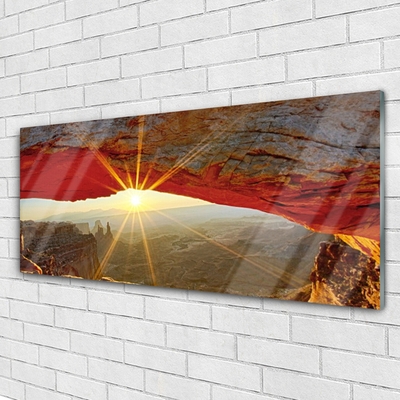 Image sur verre Tableau Grand canyon paysage rouge brun