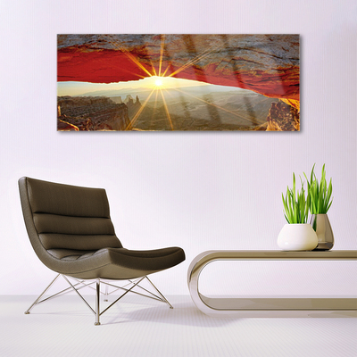 Image sur verre Tableau Grand canyon paysage rouge brun