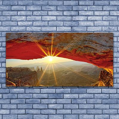 Image sur verre Tableau Grand canyon paysage rouge brun