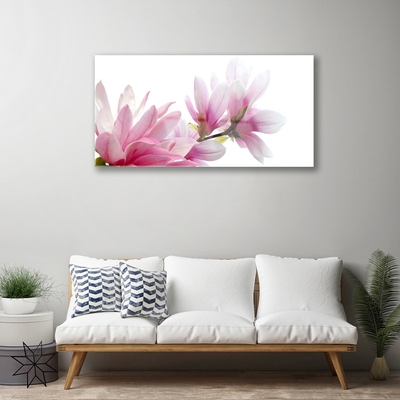 Image sur verre Tableau Magnolia fleurs floral rose