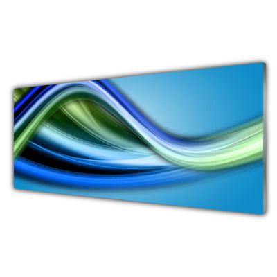 Image sur verre Tableau Abstraction art bleu vert