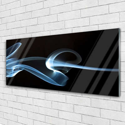 Image sur verre Tableau Abstraction art bleu noir