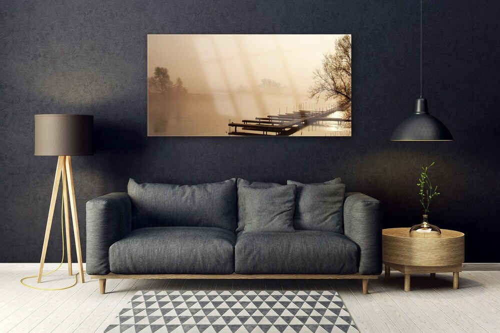 Tableau sur verre acrylique SpaceFrog Designs - Forêt brumeuse | wall