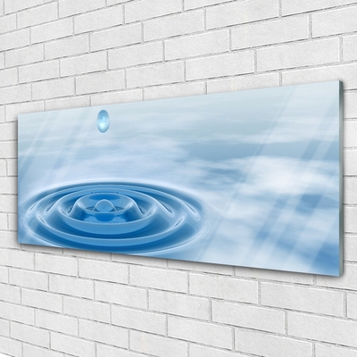 Image sur verre Tableau Eau art bleu