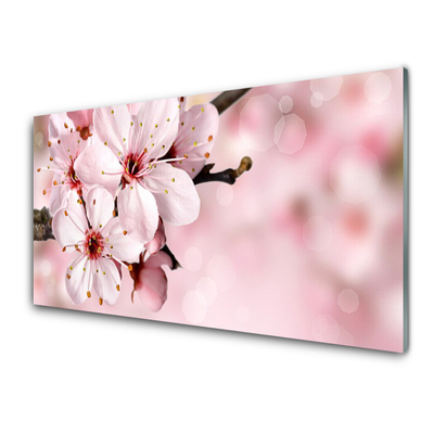 Image sur verre Tableau Fleurs floral rose