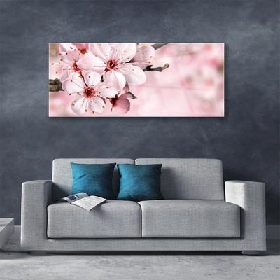 Image sur verre Tableau Fleurs floral rose