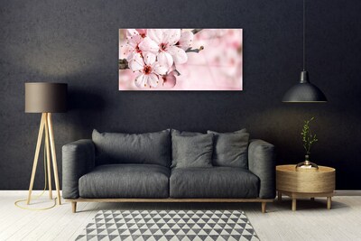 Image sur verre Tableau Fleurs floral rose