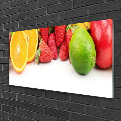 Image sur verre Tableau Fruits cuisine orange rouge vert