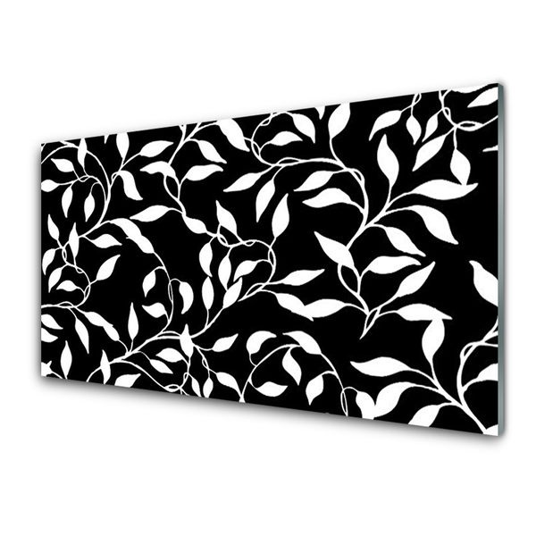 Image sur verre Tableau Abstrait art noir blanc
