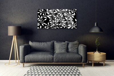 Image sur verre Tableau Abstrait art noir blanc