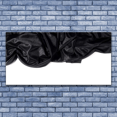 Image sur verre Tableau Cachemire art noir blanc
