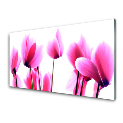 Image sur verre Tableau Fleurs floral rose