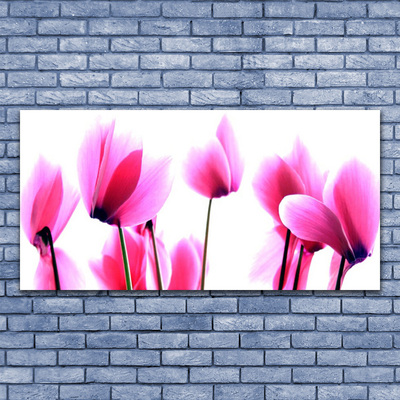 Image sur verre Tableau Fleurs floral rose