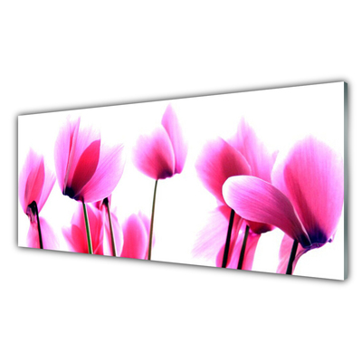 Image sur verre Tableau Fleurs floral rose