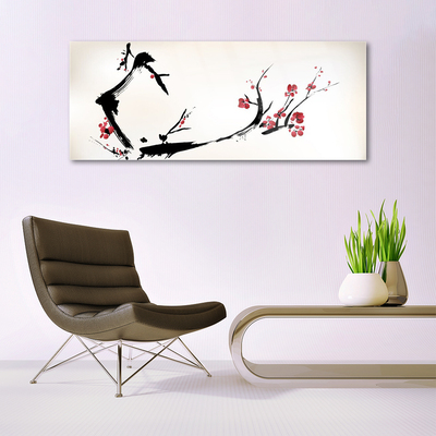 Image sur verre Tableau Abstrait art noir brun