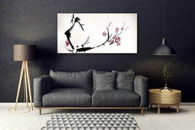 Image sur verre Tableau Abstrait art noir brun