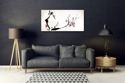 Image sur verre Tableau Abstrait art noir brun