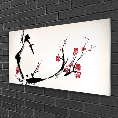 Image sur verre Tableau Abstrait art noir brun