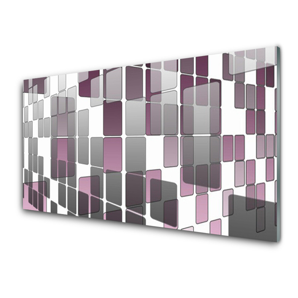Image sur verre Tableau Abstrait art gris blanc brun
