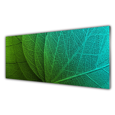 Image sur verre Tableau Feuilles abstraites floral vert